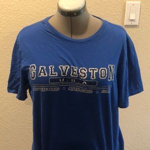 Galveston TX Distressed Athletic T Shirt